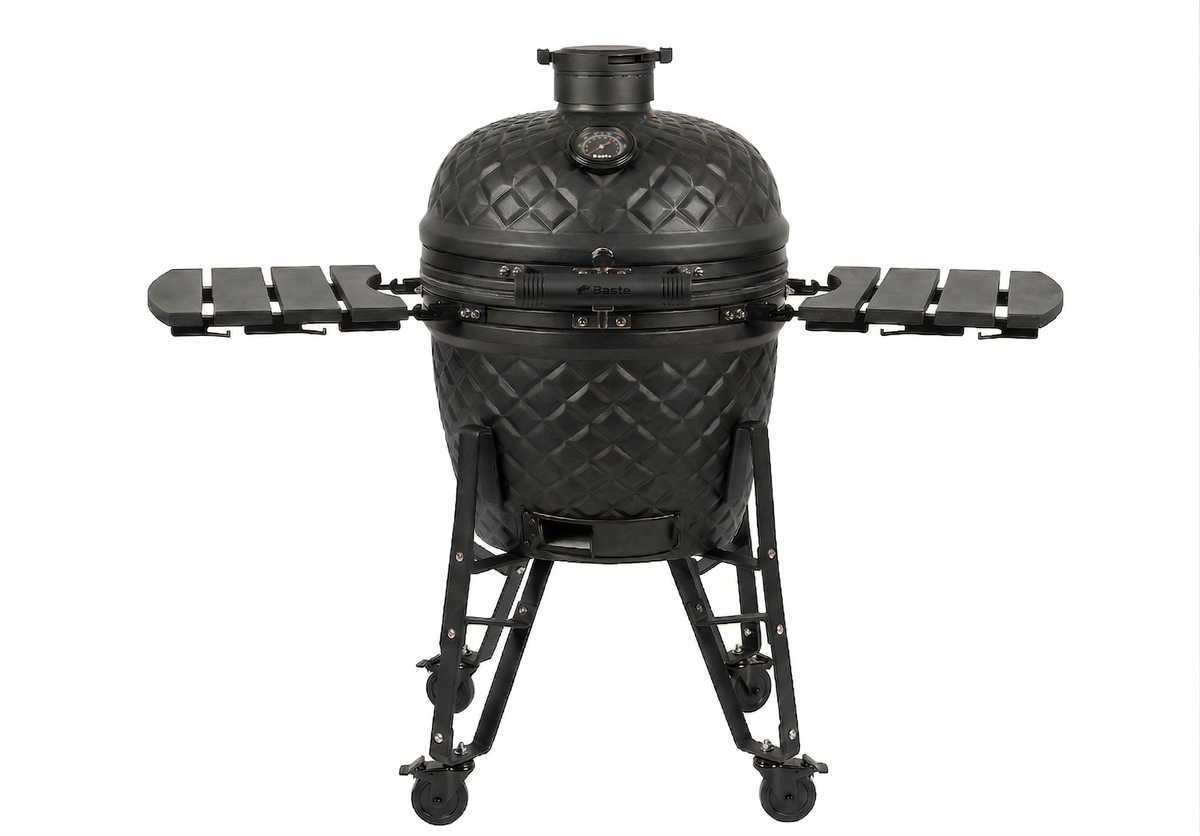 BASTE Kamado bbq XL - 23,5 inch - Zwart
