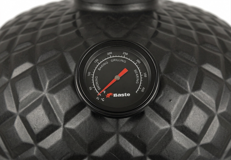 BASTE Kamado bbq XL - 23,5 inch - Zwart