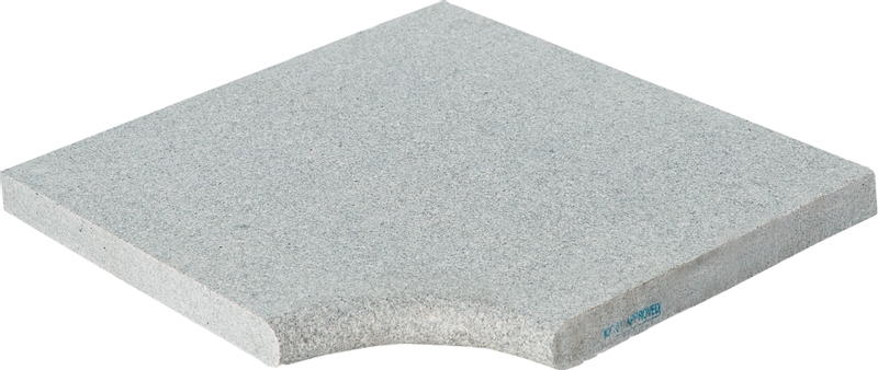 Scandi Roc Kiruna randtegel - Diamond Grey - Hoek Radius