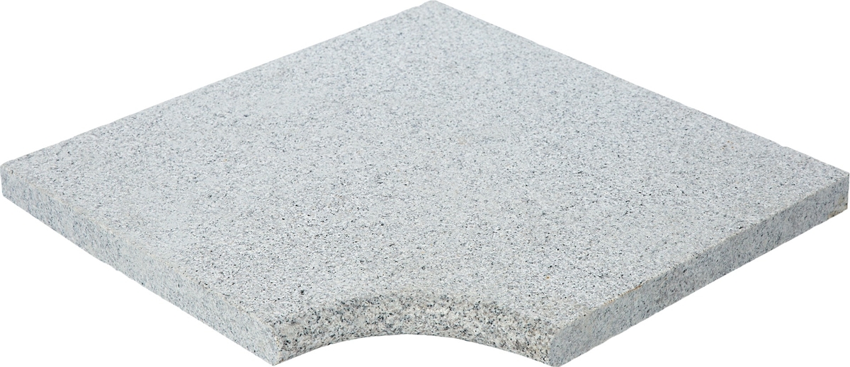 Scandi Roc Kiruna randtegel - Baltic Light Grey - Hoek Radius