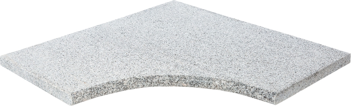 Scandi Roc Kiruna randtegel - Baltic Light Grey - Hoek Radius 30