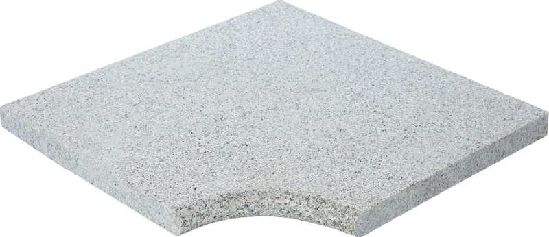 Scandi Roc Kiruna randtegel - Baltic Light Grey - Hoek Radius