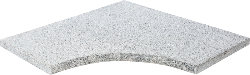 Scandi Roc Kiruna randtegel - Baltic Light Grey - Hoek Radius 30