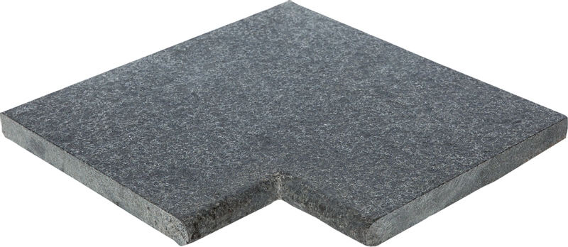 Scandi Roc Kiruna randtegel - Mountain Black - Hoek