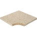Scandi Roc Kiruna randtegel - Soft Sand - Hoek Radius