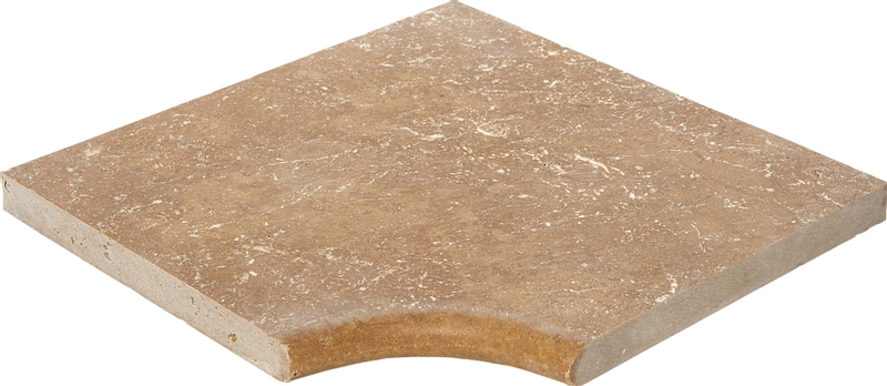 Scandi Roc Kiruna randtegel - Golden Brown - Hoek Radius