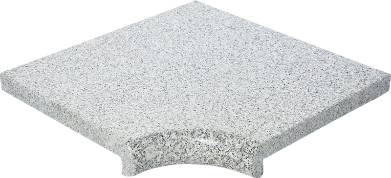 Scandi Roc Napoli randtegel - Baltic Light Grey - Hoek Radius