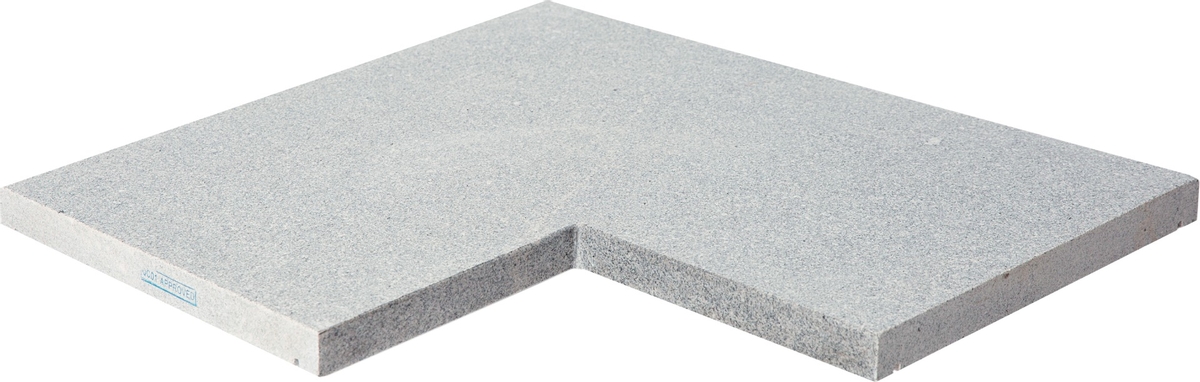 Scandi Roc Modena randtegel - Diamond Grey - Hoek