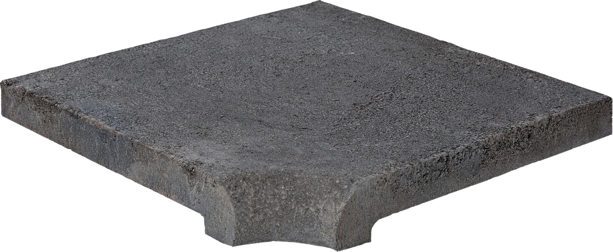 Scandi Roc Nevada randtegel - Antracit Black - Hoek