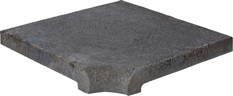 Scandi Roc Nevada randtegel - Antracit Black - Hoek