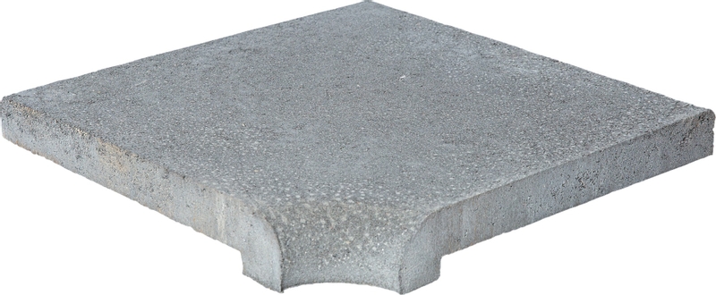 Scandi Roc Nevada randtegel - Grey - Hoek