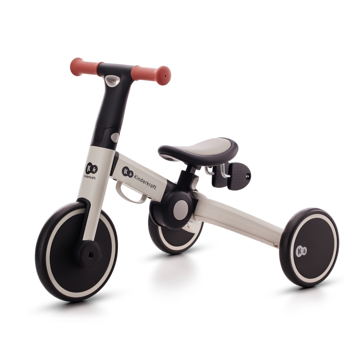 Kinderkraft 4Trike dreiradriges Balance Bike Grau