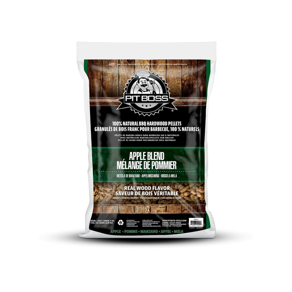 Pit Boss Apple Blend hardhout barbecue pellets - 9 kg