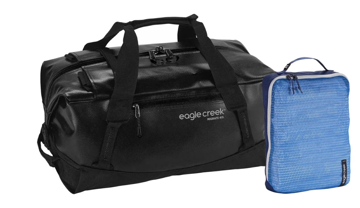Eagle creek Migrate reistas - 40 liter - Zwart met Packing cube set