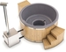 Holzbefeuerter Whirlpool Extern mit Filteranschluss - 6-8 Personen - Grau