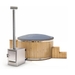 Houtgestookte hottub Extern met filteraansluiting - 6-8 personen - Grijs

