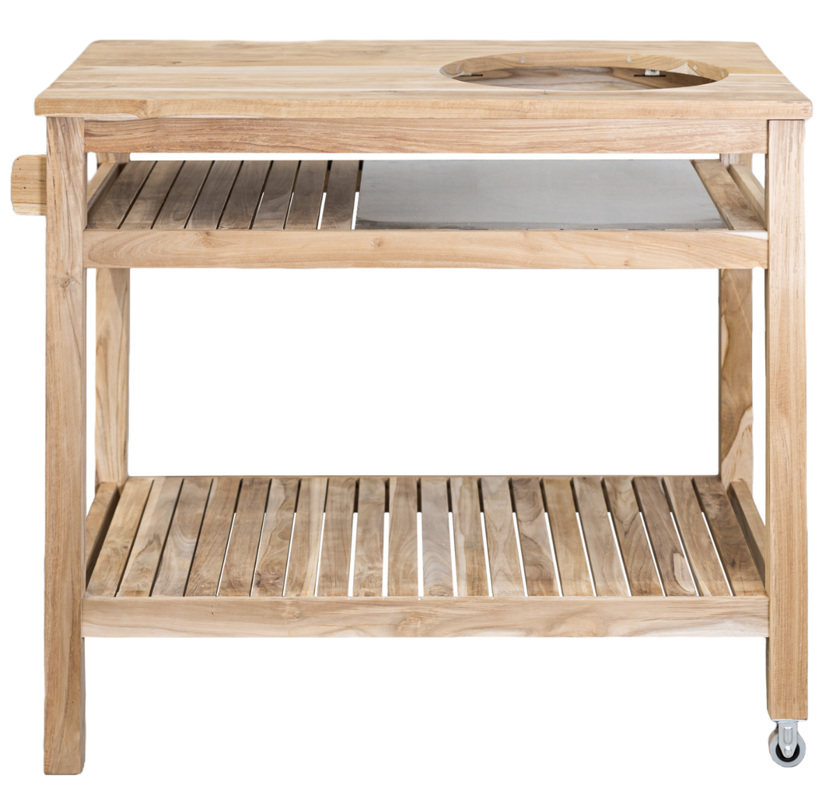 BASTE barbecue tafel voor 13, 15 en 16 inch kamado's - Teakhout