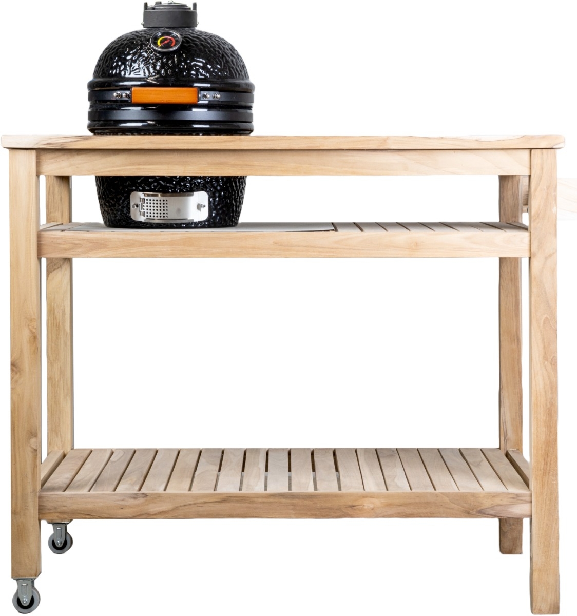 BASTE bbq tafel voor 13, 15 en 16 inch kamado's - Teakhout
