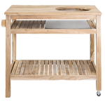 BASTE bbq tafel voor 13, 15 en 16 inch kamado's - Teakhout