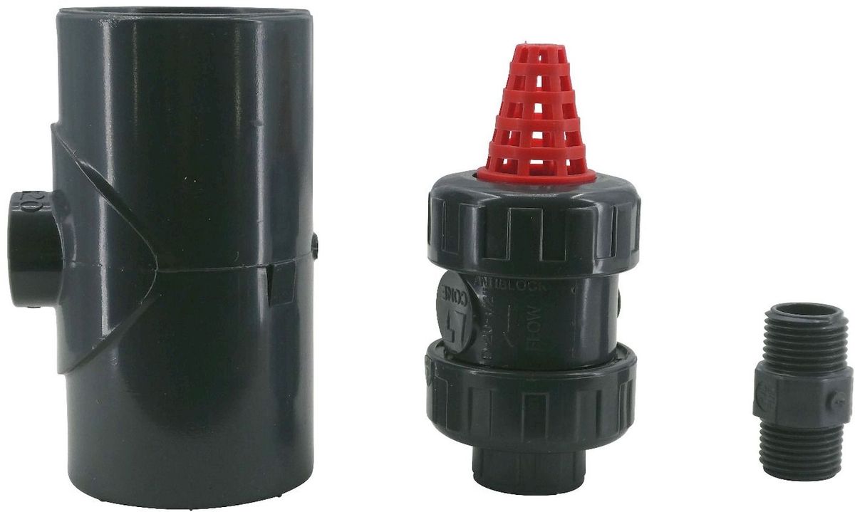 Set voor ventilatieklep en PVC leidingen - 50 mm