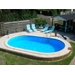 Ibiza metalen zwembad ovaal 525 x 320 x 120 cm - Premium pakket