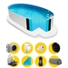 Ibiza metalen zwembad ovaal 600 x 320 x 120 - Premium pakket