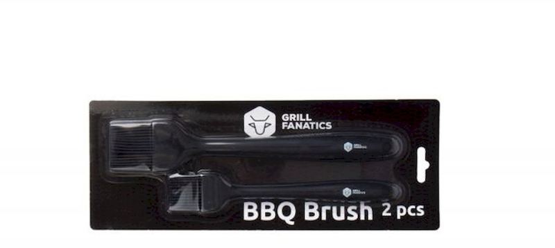 Grill Fanatics bbq siliconen kwast - 2 stuks - 21 & 25 cm