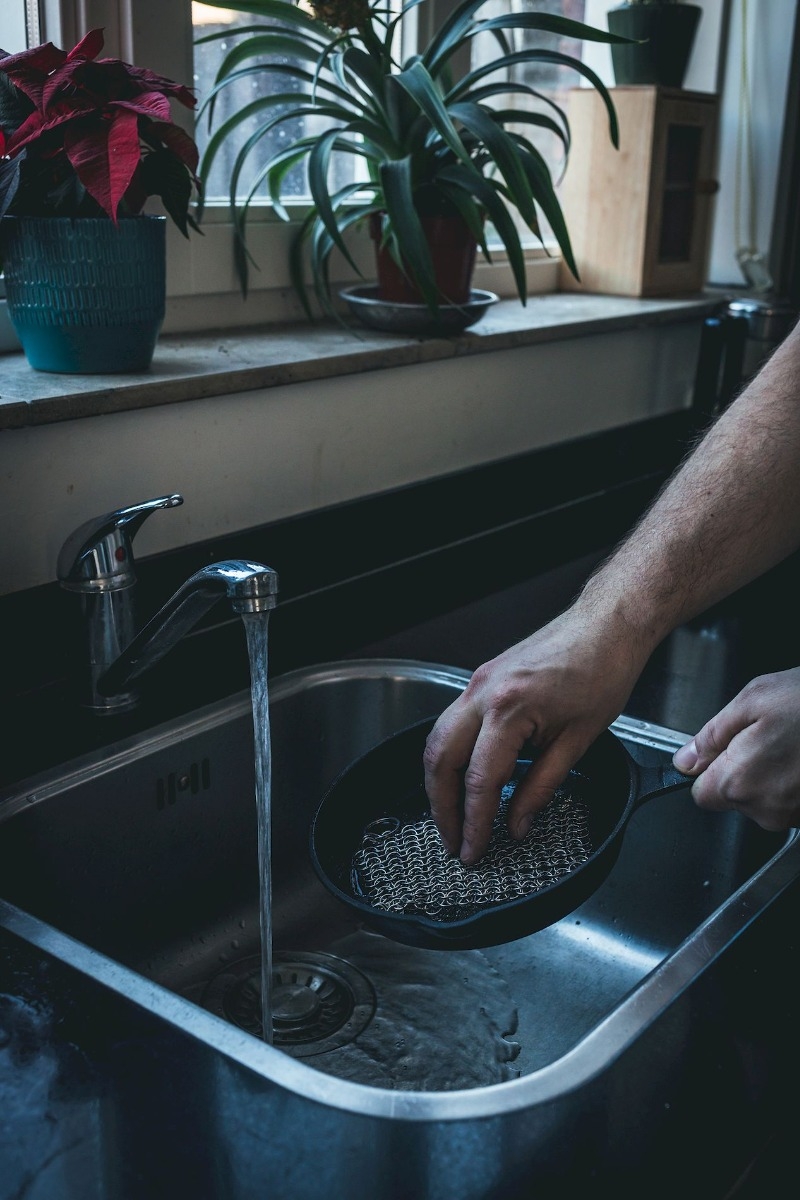 The Windmill schoonmaakringen voor gietijzeren pannen
