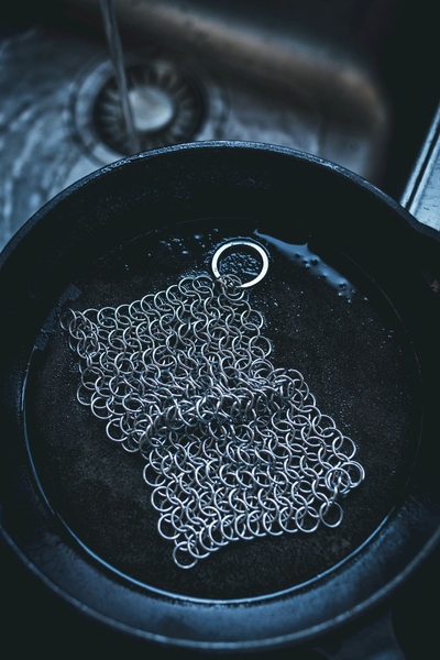 The Windmill schoonmaakringen voor gietijzeren pannen