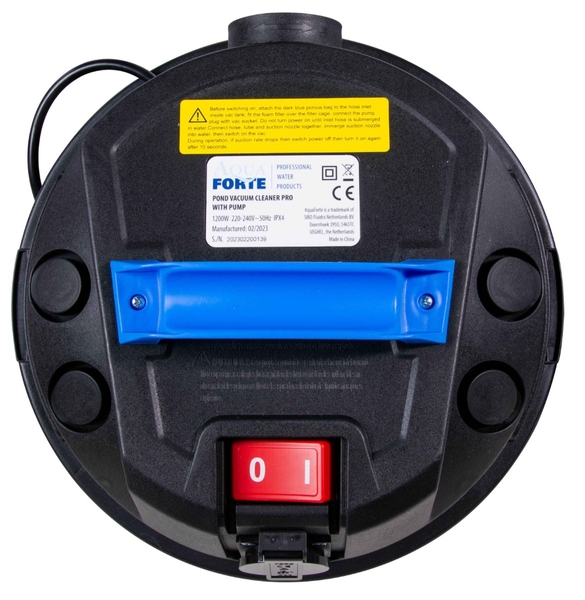 Aquaforte Vijverstofzuiger Pro bediening bovenkant