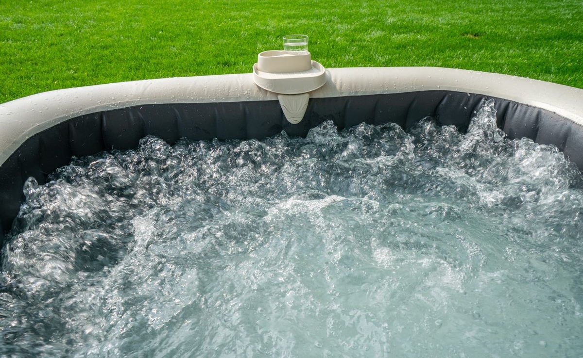 Intex Pure Spa Greystone Deluxe opblaasbare spa - 4 persoons