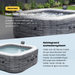 Intex Pure Spa Greystone Deluxe opblaasbare spa - 4 persoons