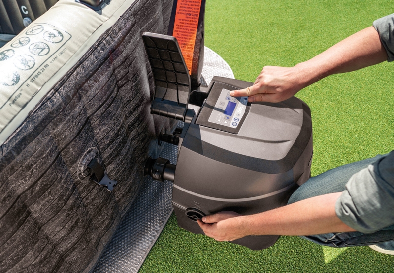 Intex Pure Spa Greystone Deluxe opblaasbare spa - 4 persoons