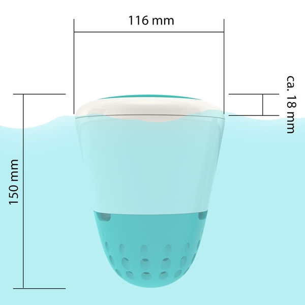 Ondilo ICO Zwembad watertester afmetingen