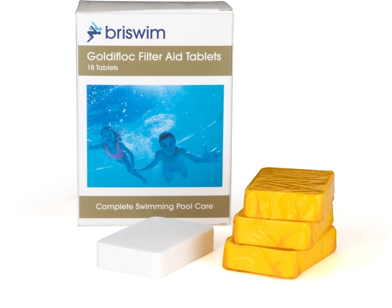 Briswim Goldifloc vlokmiddel - 18 tabletten
