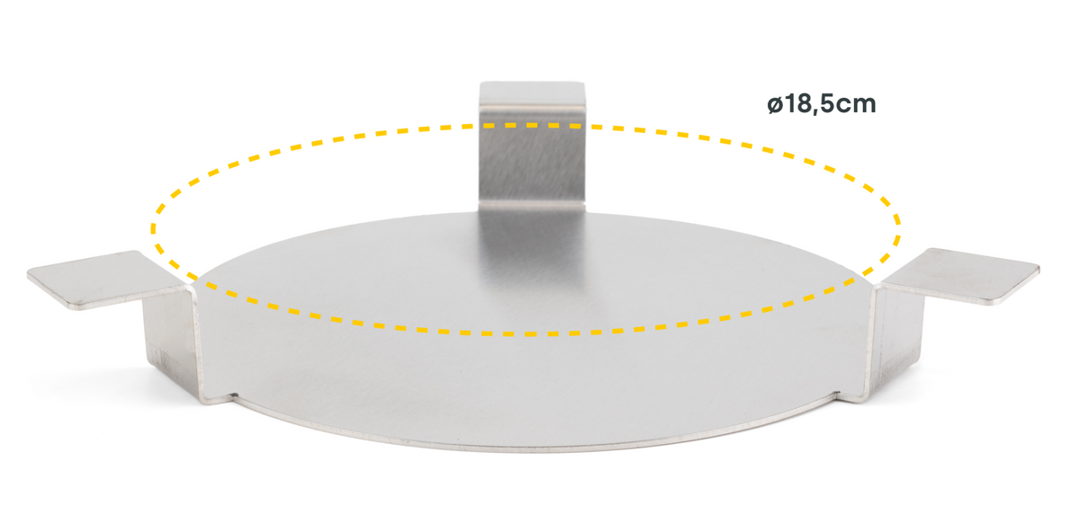 BASTE heat deflector 13 inch kamado
