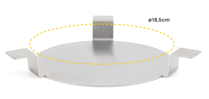 BASTE heat deflector 13 inch kamado