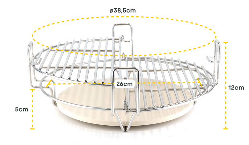 BASTE Multilevel cooking system M - 18 inch kamado