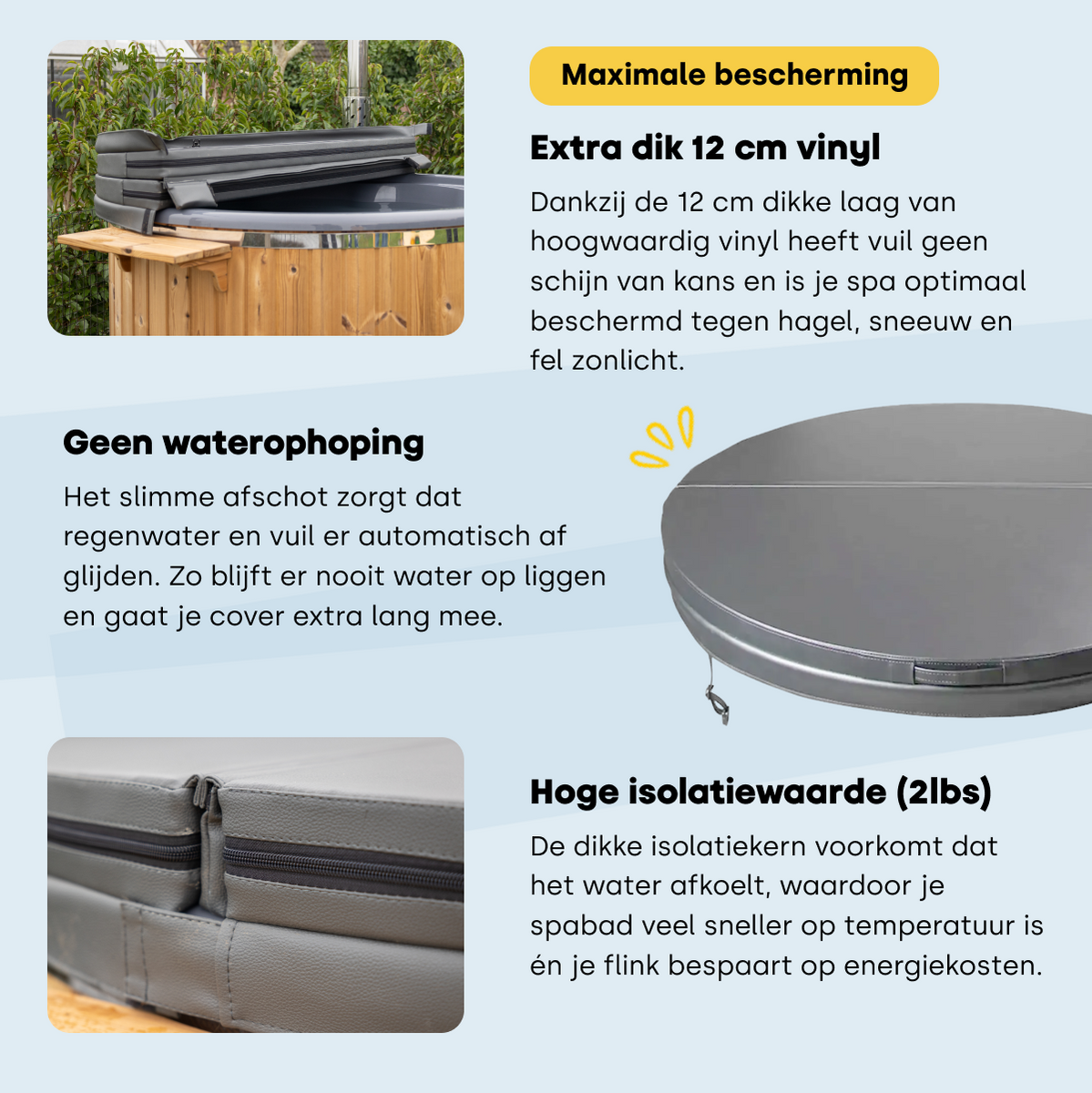 W'eau spa cover ø200 cm