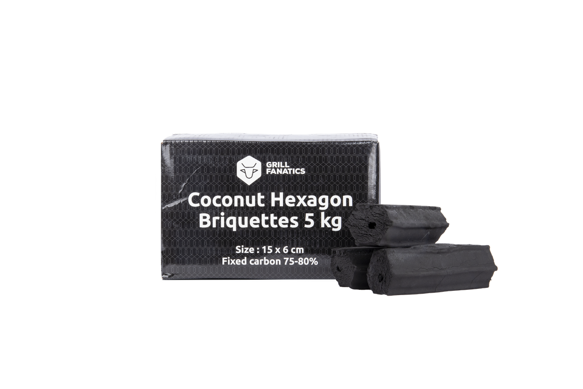 Grill Fanatics hexagon kokosbriketten - 5 kg