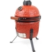 Kamado barbecue 13 inch - Rood - met heat deflector