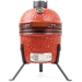 Kamado barbecue 13 inch - Rood - met heat deflector