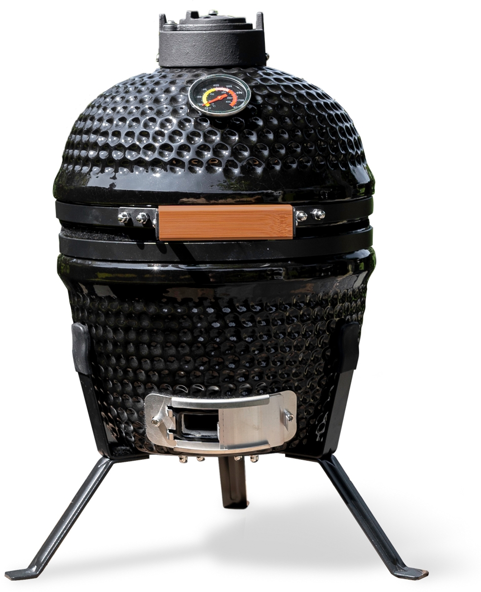 BASTE kamado barbecue 13 inch - Zwart - met heat deflector