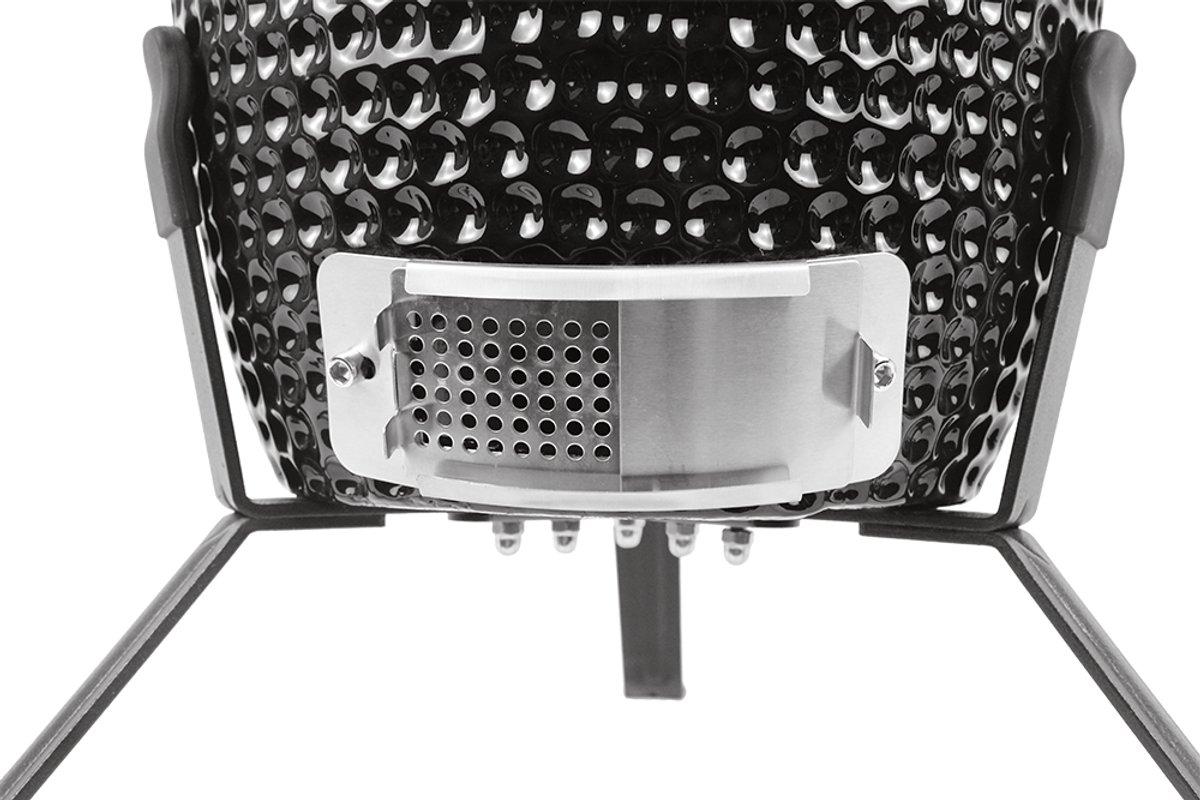 BASTE kamado barbecue 13 inch - Zwart - met heat deflector