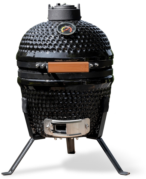 BASTE kamado barbecue 13 inch - Zwart - met heat deflector