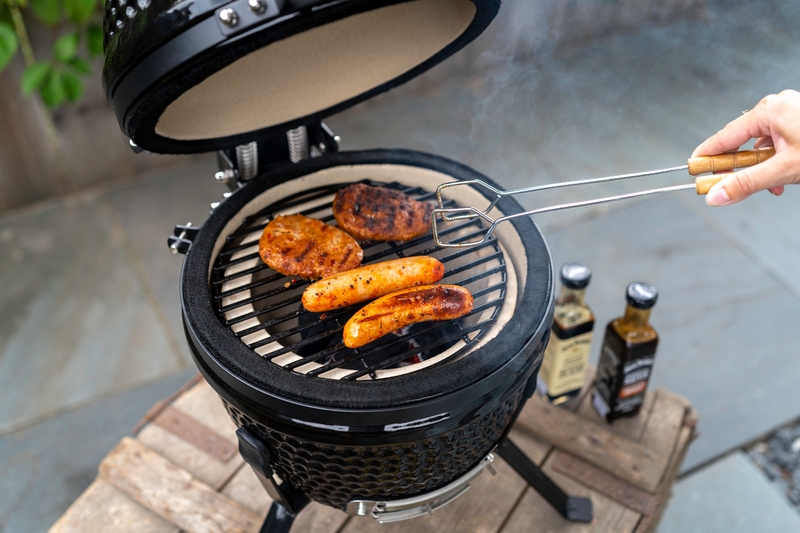 BASTE kamado barbecue 13 inch - Zwart - met heat deflector