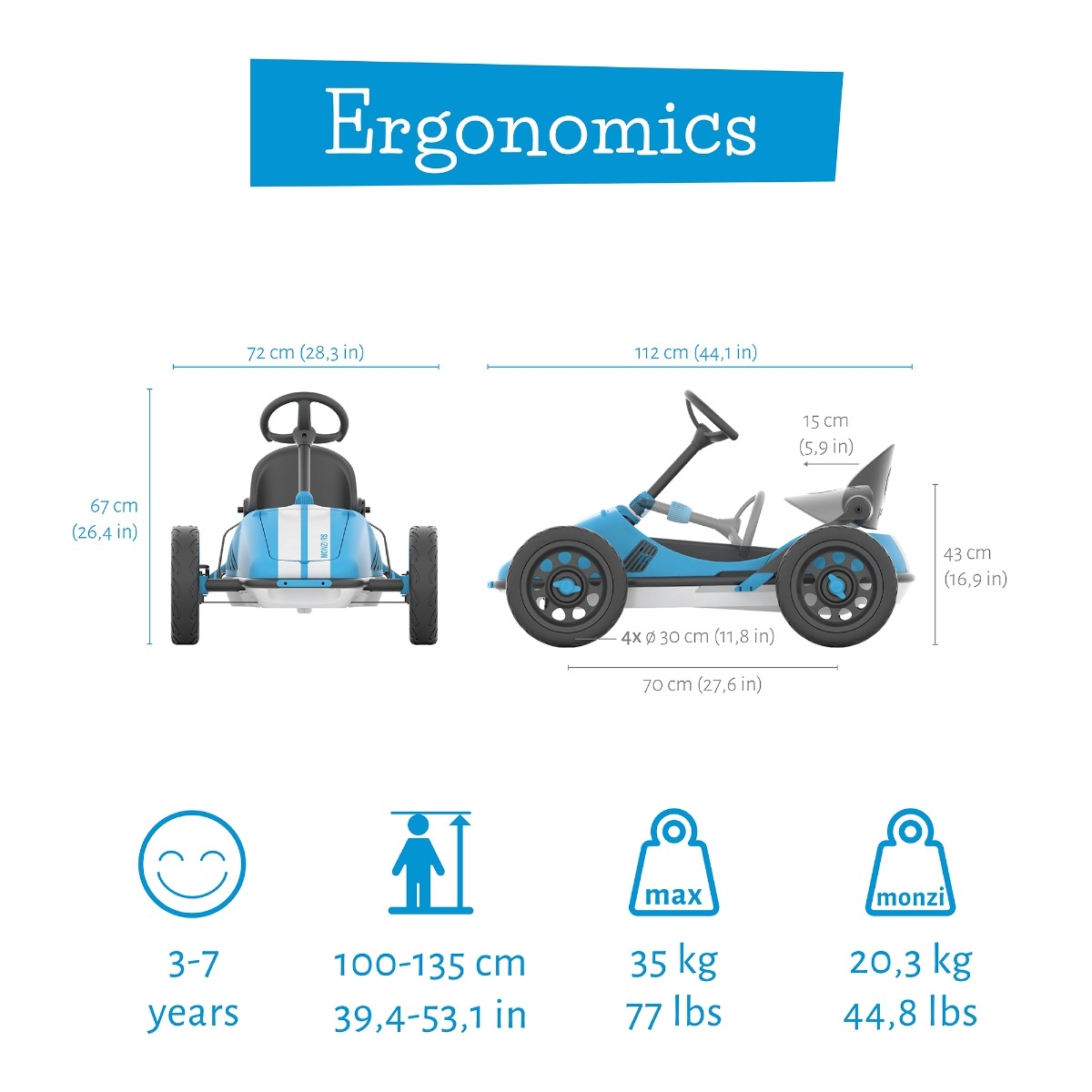 Chillafish Monzi skelter - Blauw