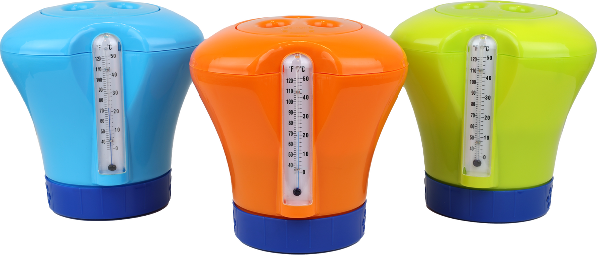 Kokido chloordispenser met thermometer - Groen