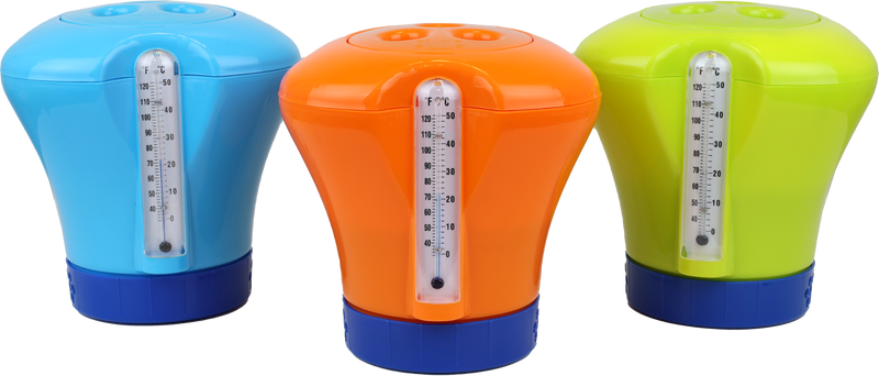 Kokido chloordispenser met thermometer - Groen