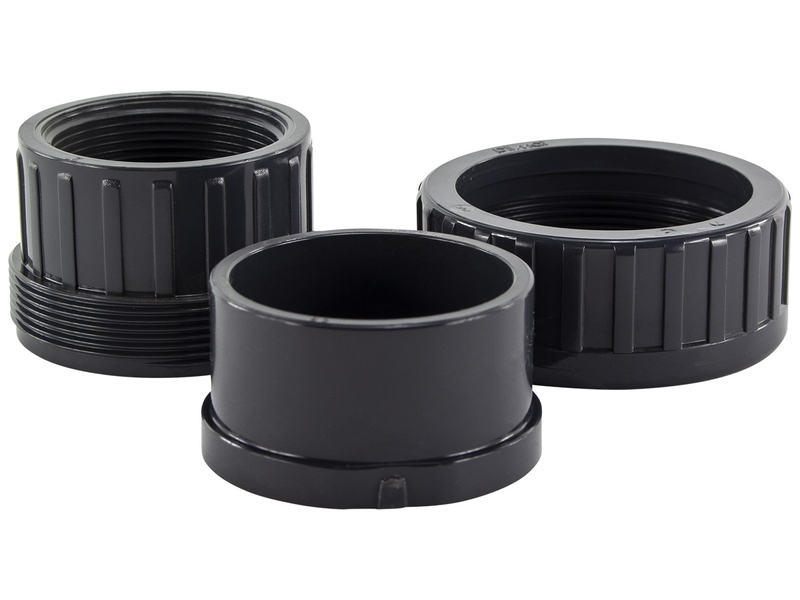 PVC 3/3 koppeling 63mm lijmverbinding x binnendraad 2"